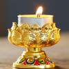 Butter Lamp Holder Coppers Candlestick Candle Holder Iron Lamp Holder Lotuss Buddhas Lamp Base