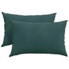 Sofa Cushions 2 Pieces Dark Green 60 X 40 Cm Cord Fabric