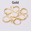 20pcs/lot 14x12mm Gold Rose Gold French Earring Hooks Wire Settings Base For Earrings DIY Jewelry Making Findings