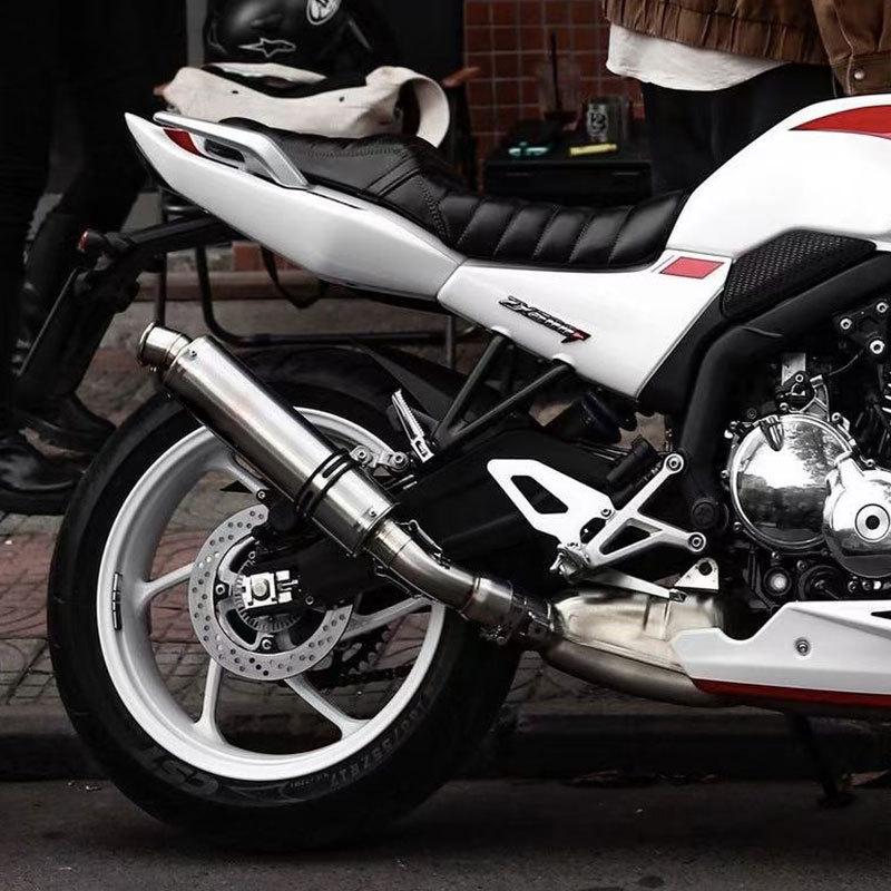 Zhangxue 500F Motorcycle Retro Mid-Pipe Tailpipe
