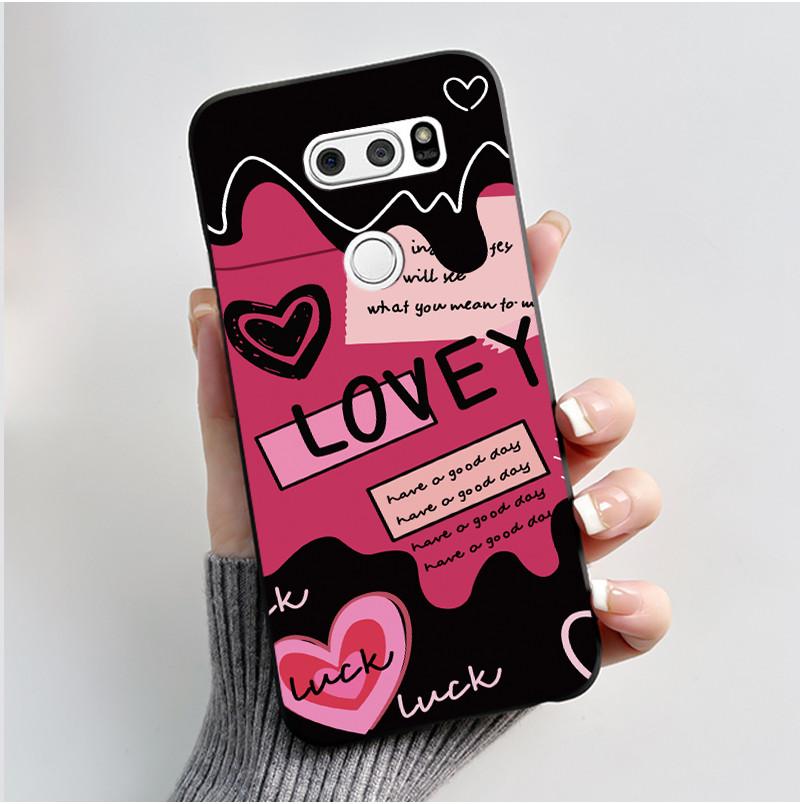 Casing For LG V30 V30+ V30S V30S+ V35 V35+ ThinQ Slim Soft Black Silicon Case Aesthetic Luxury Cute Cool Boys Girls Back Cover