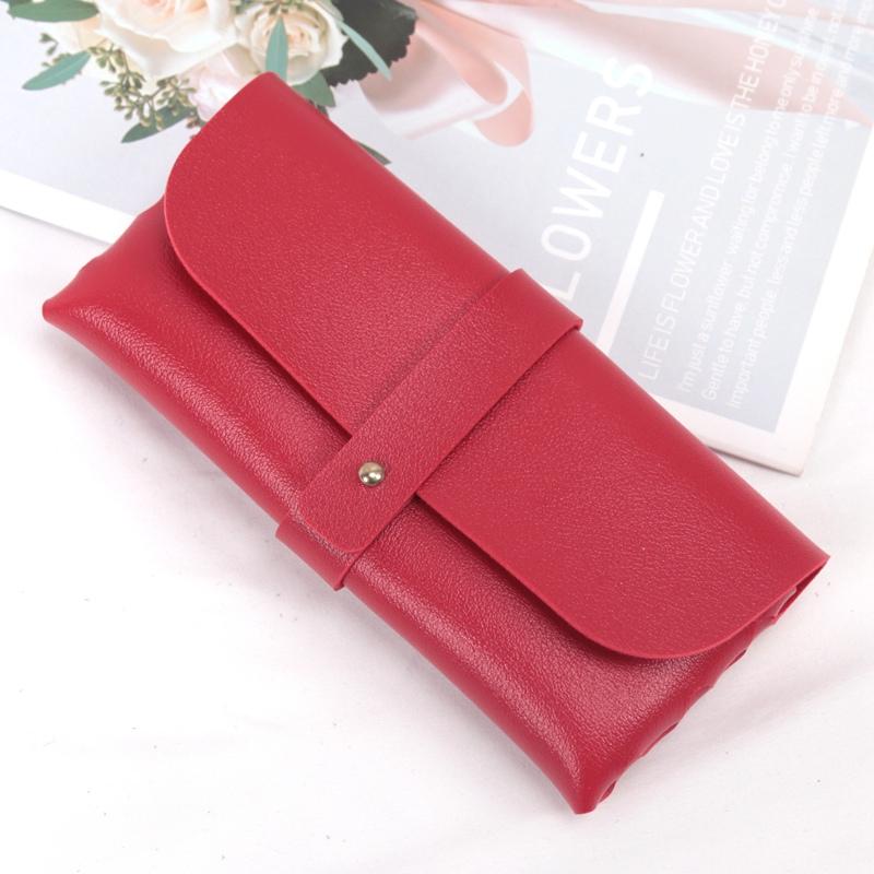 New Soft Pu Leather Thick Glasses Bag Fashion Glasses Protective Case Women Men Portable Sunglasses Boxes Eyewear Accessories