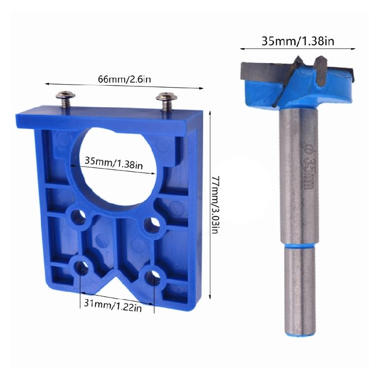 35mm Hinges Jig Hole Locator for Furniture Installation Accuracy Hinges Drilling