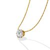 Mini Round Diamond Pendant Necklace For Women, With A Light Luxury And Niche Design, Fresh And Versatile Collarbone Chain Accessory