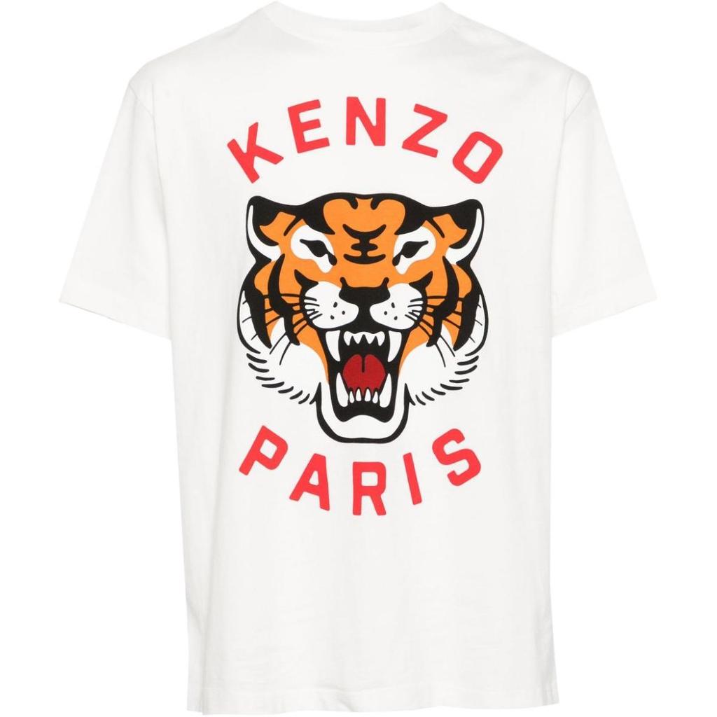 KENZO Tiger Printed Crewneck T Shirt FE58TS0064SG-02