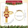 4Pcs Nutcracker Shaped Napkin Ring Alloy Christmas Napkin Holder Table Decoration for Holiday Party Wedding Thanksgiving Dinner