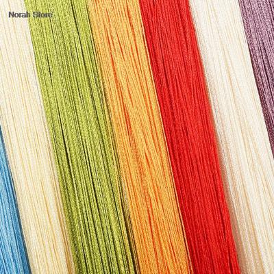 1x2m Multi-color Thread Line Curtains for Living Room Door Wall Window Panel Tassel Curtains Bedroom Window Curtain Decoration