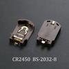2PCS Button Battery Holder Storage Box Fixed BS-2 BS-6 BS-8 CR2450 CR2032 Plug Type Button Cell Battery Organizer