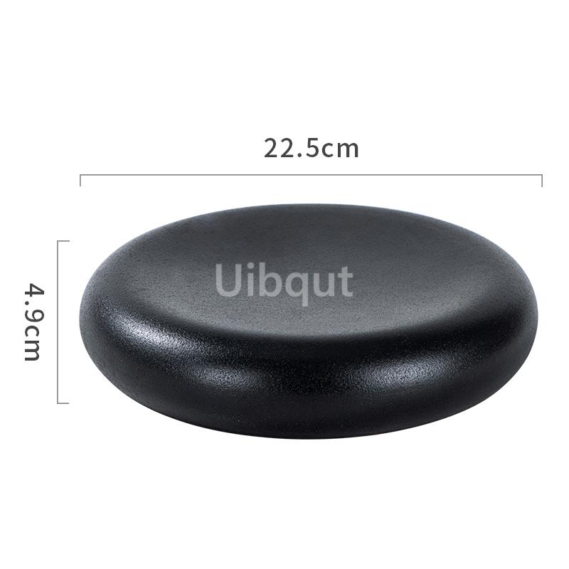 

Ceramic round Dinner bule Plate Stone Pattern Sashimi Sushi seafood tray Dessert Steak Restaurant Special Tableware dish set