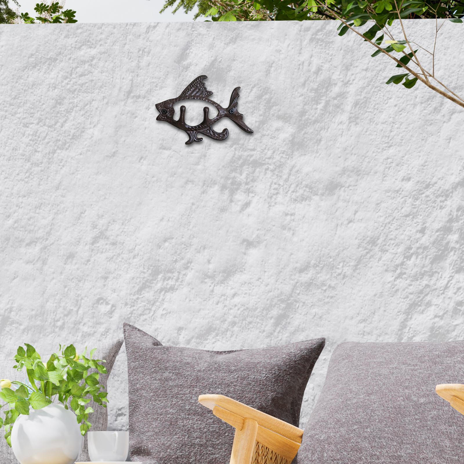 

Fish Wall Hanger Home Decoration,Animal Statue Decorative Ornament Hat Holder Coat Hook for Hotel