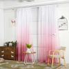 Gradient Sheer Curtain Tulle Window  Voile Drape Valance 1 Panel Fabric