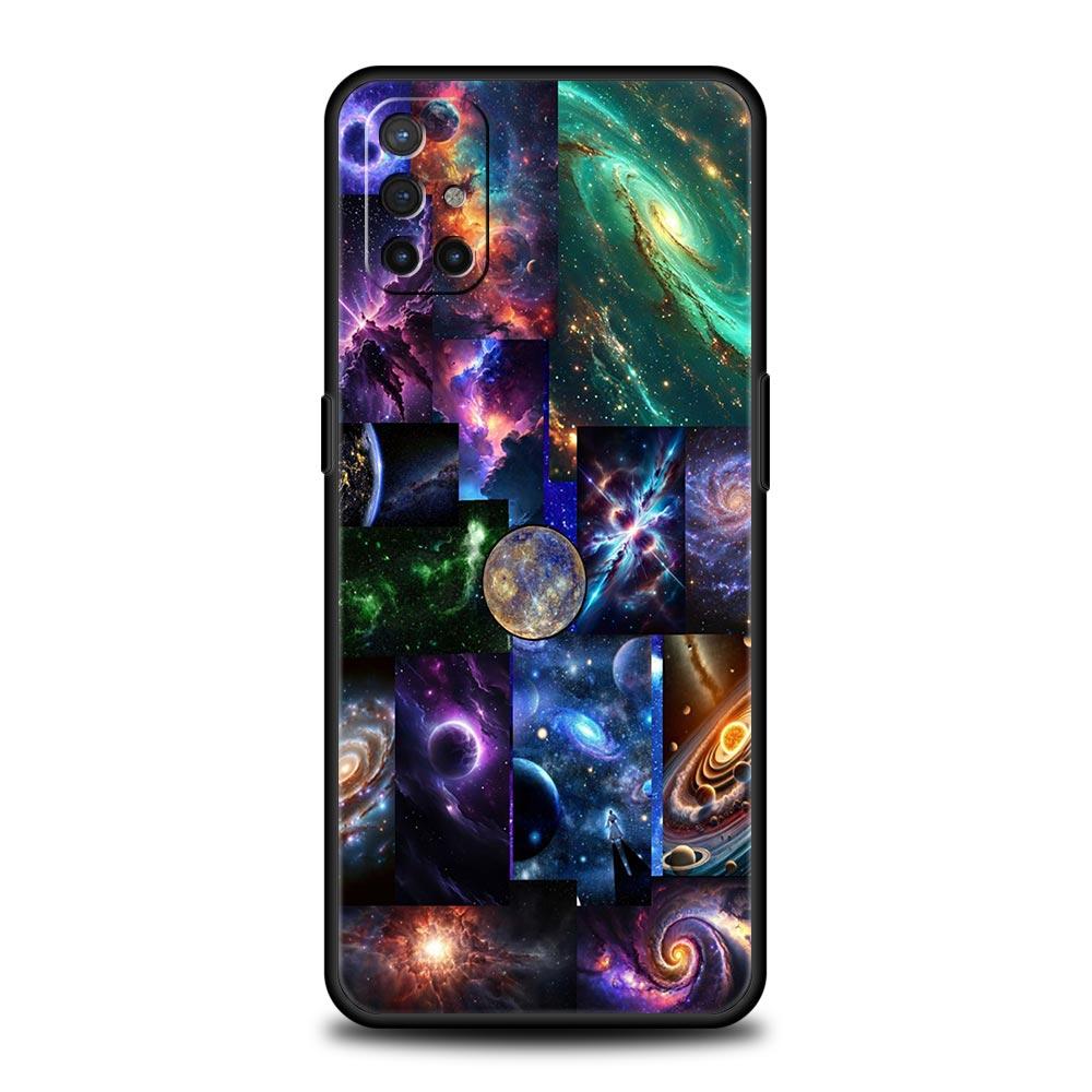 Universe Starry Sky Moon Phone Case For Oneplus 13R 13 12R 11 10T 10R Nord N100 N200 N10 10 9 9R 9RT CE 3 2 Z Pro Soft TPU Cover