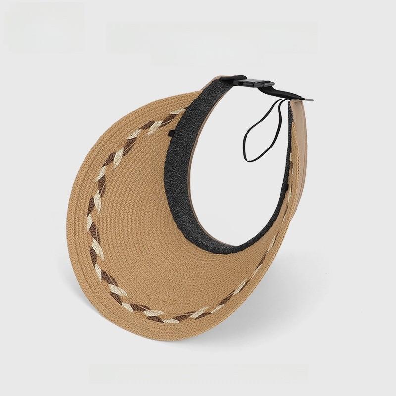 Summer Straw Hat With Wide Brim For Outdoor Sun Protection And Casual Style