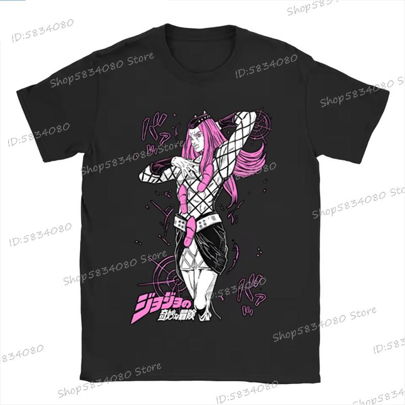 JoJos Bizarre Adventure T Shirt Unisex Women Anime Unisexga Graphic Design Shirt Tee All Size Anime Jojos Fashion Street Casual Tops