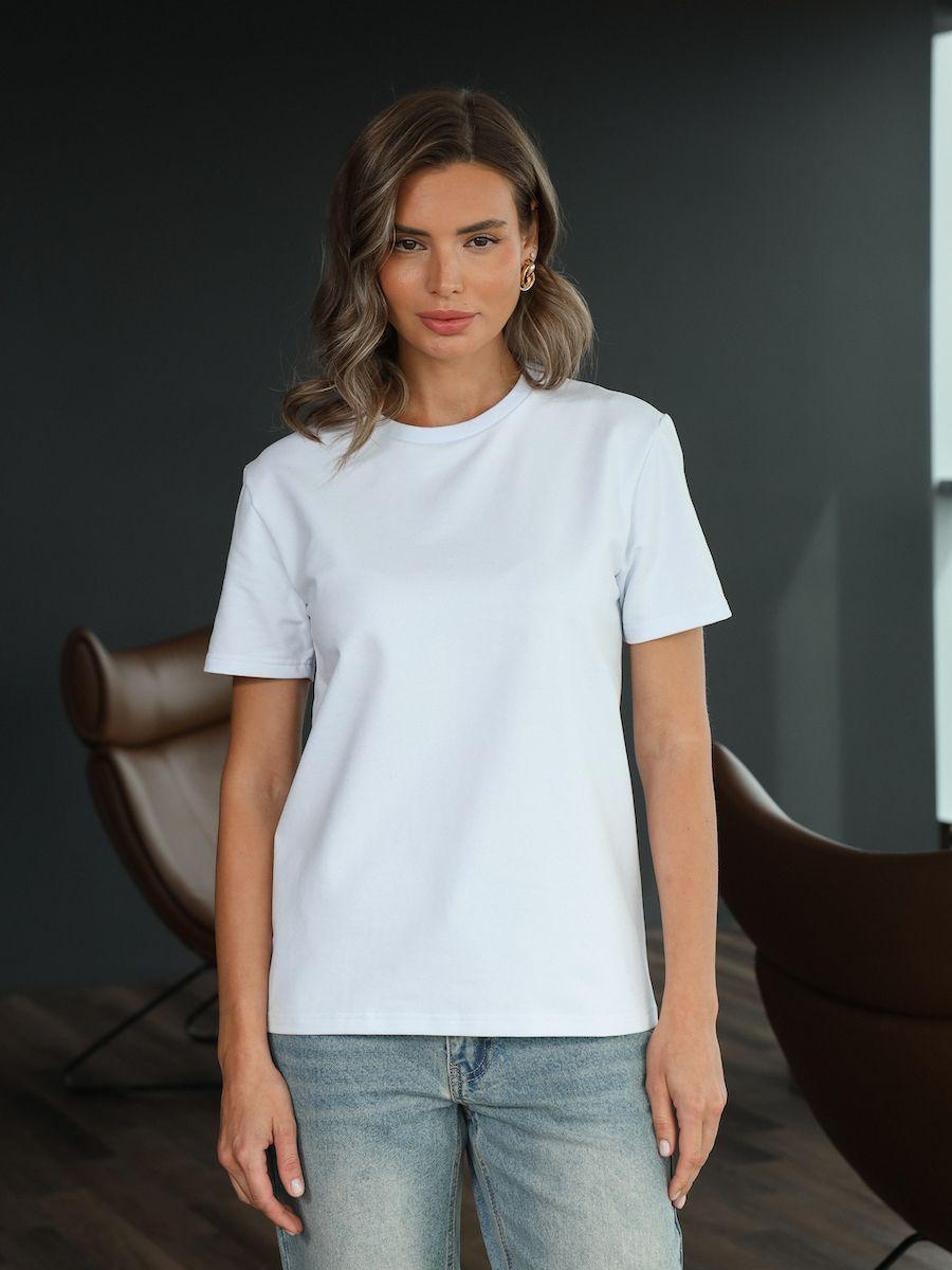 

Модные однотонные хлопковые женские футболки с круглым вырезом, повседневные топы с короткими рукавами 5XL белый