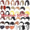 City Building Blocks Body Character Clothing Accessories Helmet Hat Colorful Hair Hairstyle Mini Brick Compatible Toy Gift X040