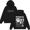 Sängerin Rosalia Lux Tour Album Print Hoodie Herren Damen Mode Vintage Sweatshirt Langarm Lockerer Pullover