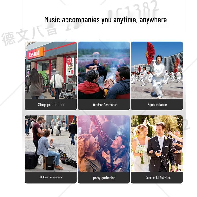 Malata 12-inch Portable Karaoke Speaker CN Plug (adapter Included) (CN Version)