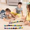 Wooden Magnetic Number Train Building Block Assembly Car Early Cognition Enlightenment Learning Car Cartoon Set For Kids
