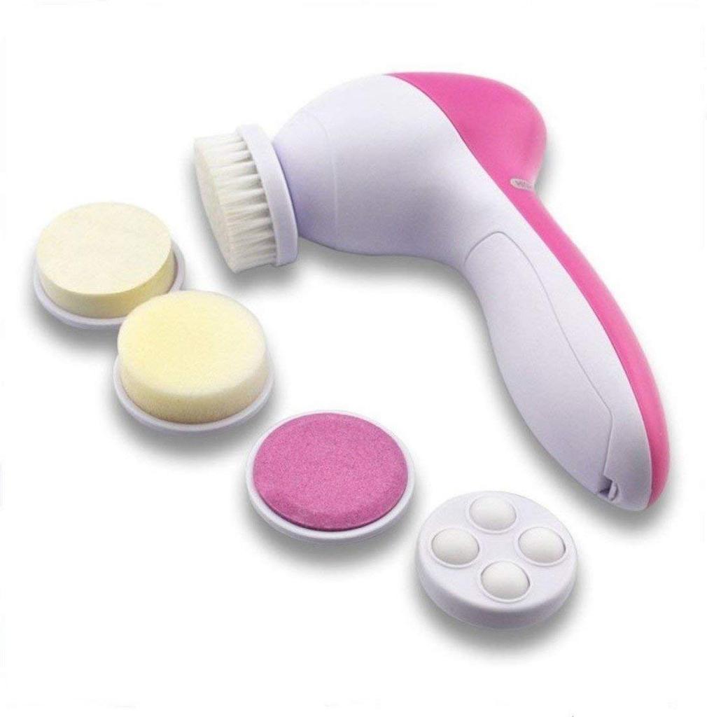 Saiyam Beauty Care Brush Deep Clean 5-In-1 Portable Electric Facial Cleaner Multifunction Massager Relief, facial massager machine for face, face