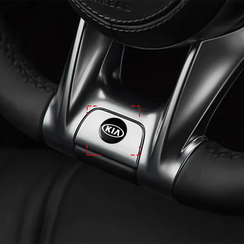 2/5/10Pcs 14mm Fashion Car Remote Key Fob Emblem Badge Radio button Sticker Accessories For KIA Cerato Sportage R K2 K3 K5 Sorento Sportage R Rio Soul