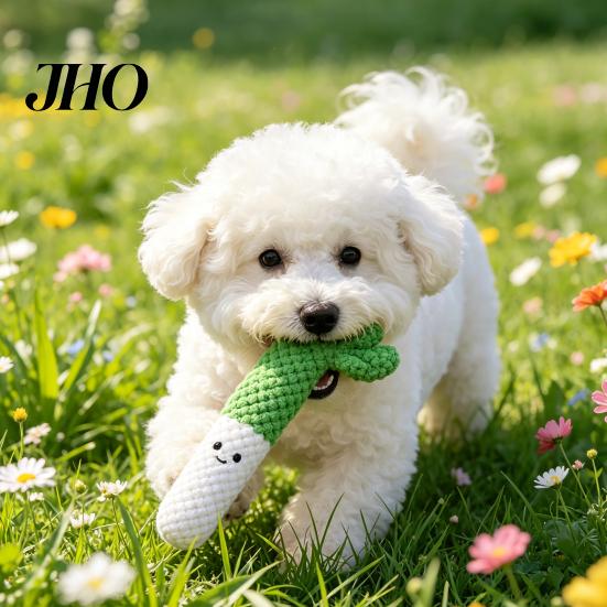 Gefülltes Hundekauspielzeug Plüschgemüse Quietschende Brokkoli Aubergine Zahnfleischschutz Niedliche Frühlingszwiebel Chilischote für Welpen beim Zahnen Interaktives Spielzeug