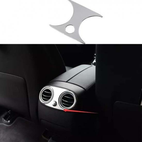 Frame Cover For Mercedes-Benz GLC Rear Seat Air Outlet Vent Silver Steel 2016-22