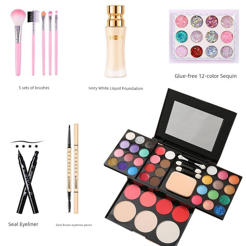 39-Color Makeup Palette for Stage Performance, Multi-Purpose Eyeshadow Set, Complete Beauty Kit Recommended by Makeup Artists