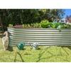 Galvanized Raised Garden Beds Outdoor 8×2×2 ft Planter for Gardening Vegetables Flowers Silver Large Metal Garden Box Patented