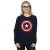 Marvel Womens/Ladies Avengers Captain America Scratched Shield Sweatshirt