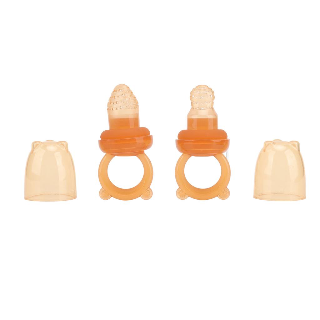 2PCS Baby Fruit Feeder Pacifier Fresh Food Silicone Safe Anti Leakage Infant Teething Teether
