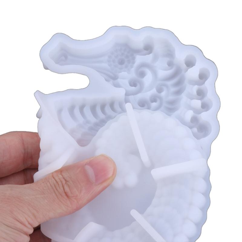 Hippocampus Decorations Mold Wall Hangings Epoxy Mould Silicone Mold for Resin Crafts Unique Wall Embellishments Mold