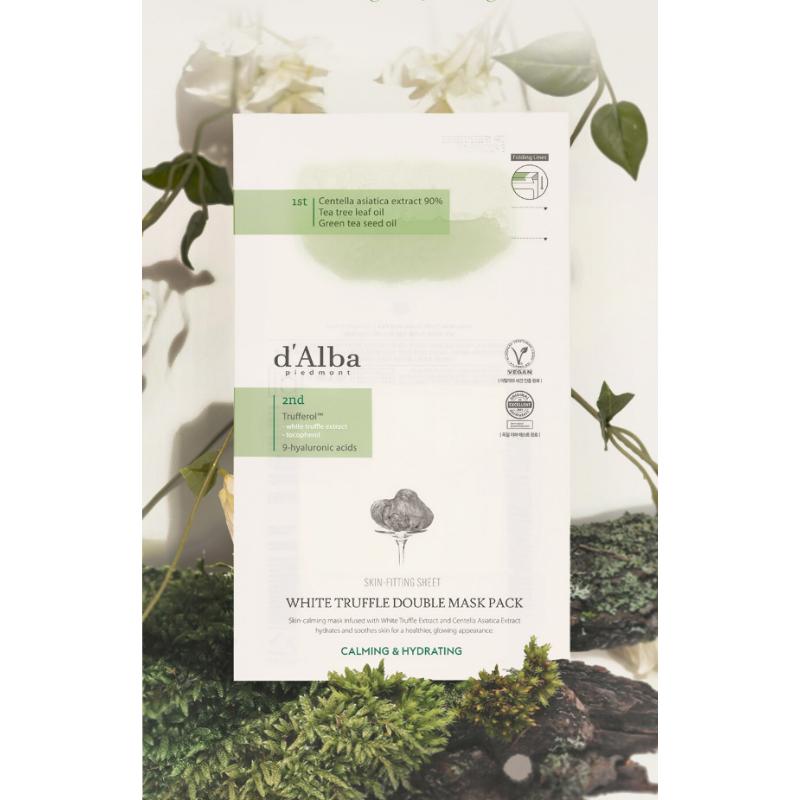 d'Alba White Truffle Double Mask Pack 4 Sheets