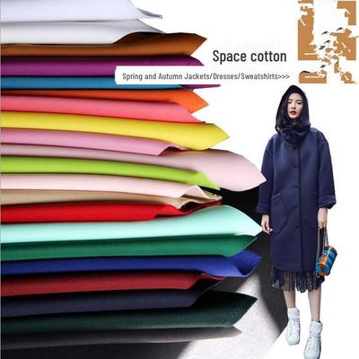 Three-Dimensional Thick Cotton Knit Fabric with Bubble Air Layer and Four-Way Stretch