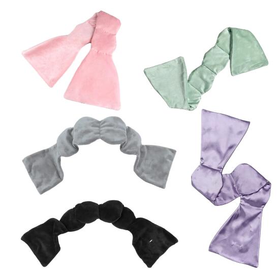 Masca de Dormit Ponderată cu Umplutură de Microperle Mască de Dormit cu Blocare a Luminii Mască de Ochi Moale pentru Alinarea Oboselii pentru Călătorie Utilizare Acasă