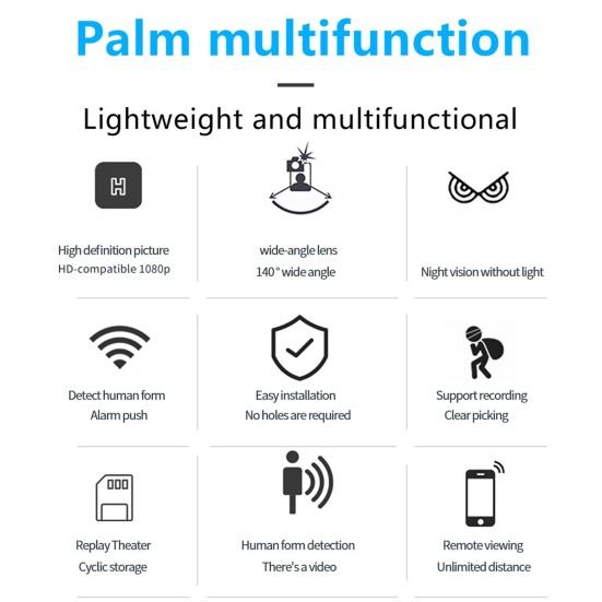 Security Camera WiFi Connection Infrared Night Vision 1080P HD-compatible 140 Degree Wide