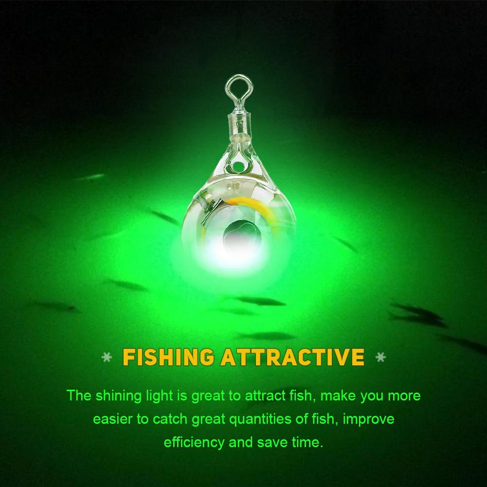 Fishing Attractive Flash Light Underwater Luminous Lures Bait Fishing Tackle Green