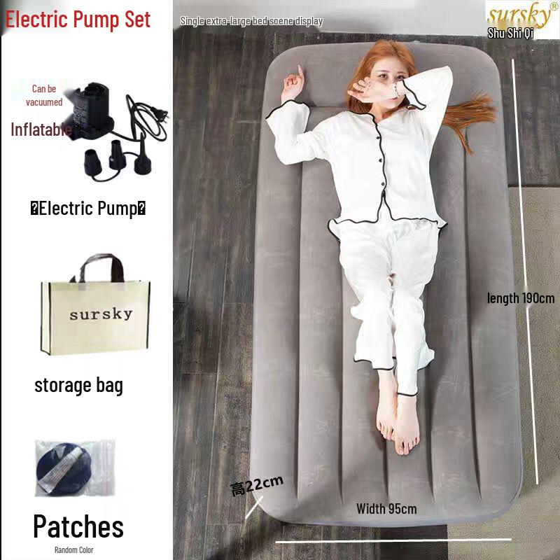 Einzelne faltbare aufblasbare Luftmatratze für Camping und Wohnheim