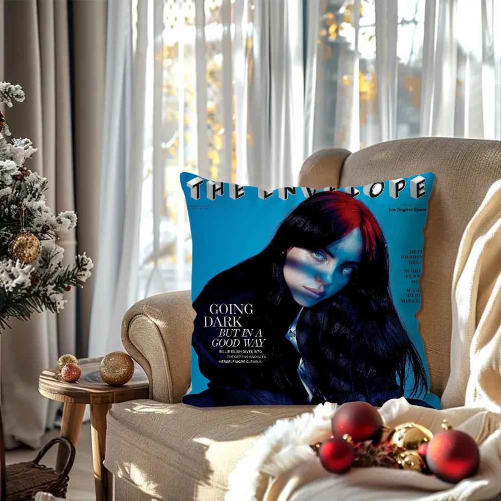 Singer B-Billies Pillow Case Square Pillow Bedroom Sofa Leisure Comfort Cushion Car Living Room Home Decoration 40X40