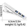 Fashionable and trendy men's diamond-encrusted alloy metal tie clip, business tie clip, accessory source T1067
