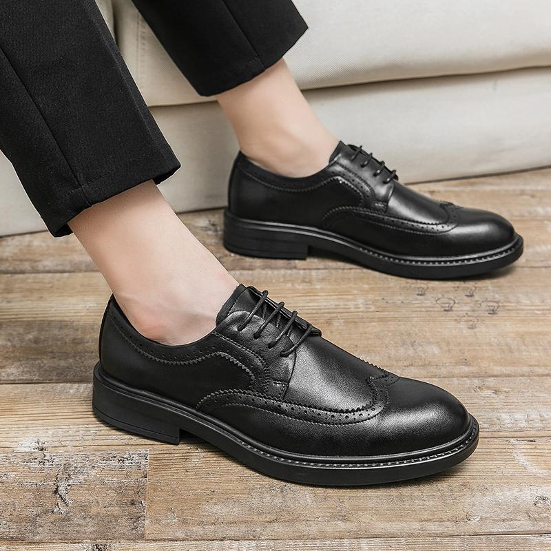 Mode Luxusmarke Lederschuhe Herren Schnürschuhe Oxfords Mode Atmungsaktiv Business Casual Kleider Mokassins Tennisschuhe Herren Designer