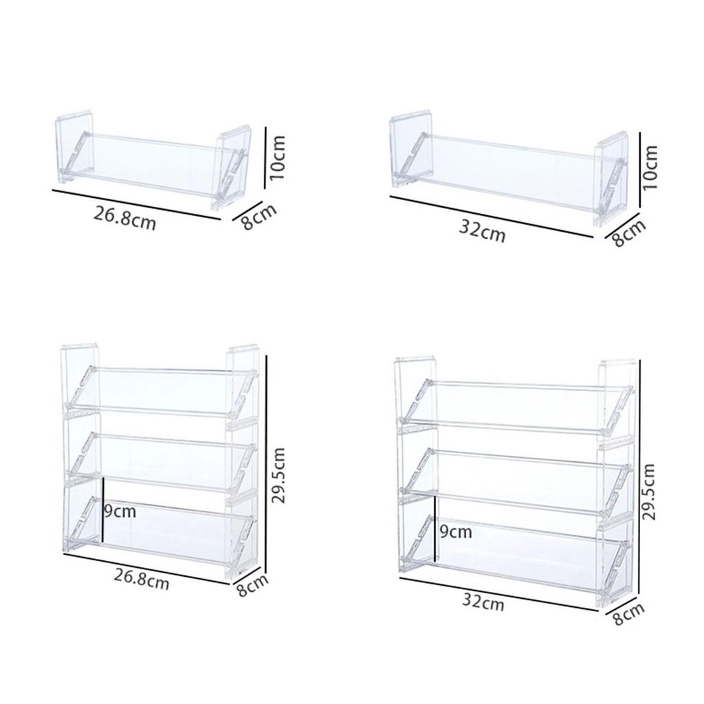 Clear Makeup Organizer Jewelry Lipsticks Holder Display Case for Powder Cake Box Girlfriend Daughter Bathroom Counter Wife