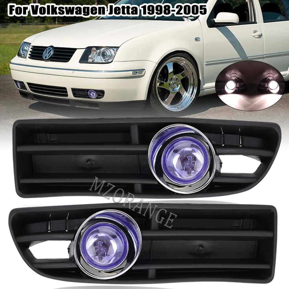 for VW Bora Jetta MK4 1999-2007 Car Fog Light Assembly Front Bumper Foglights Cover Halogen Headlight Accessories Exterior Parts