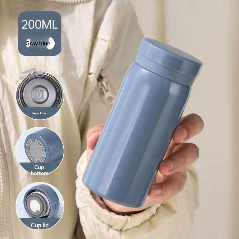 200Ml Mini Thermos Bottle Coffee Mug Stainless Steel Insulated Cup Portable Thermos Cup Travel Water Bottle Tea Cup