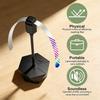 USB Rechargeable Retractable Fly Repellent Fan: Portable Outdoor Bug Zapper for Patio & Camping (Battery Powered)