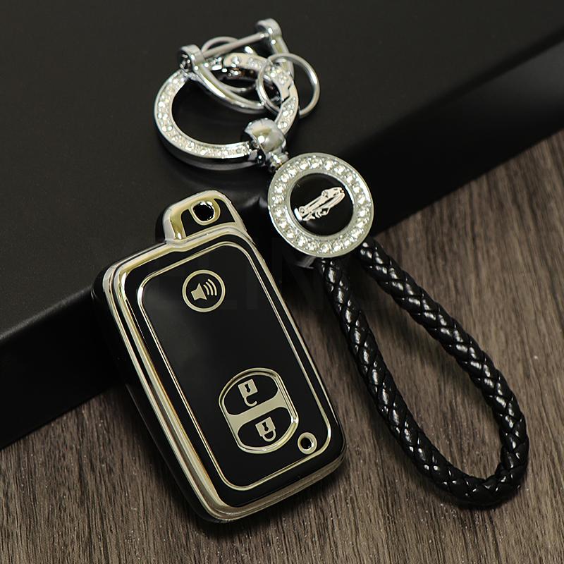 TPU Car Key Case Cover For Toyota Camry  Kluger Mark X Subaru Foreste XV Crown Majesta Highlander Land Cruiser Prado Protector