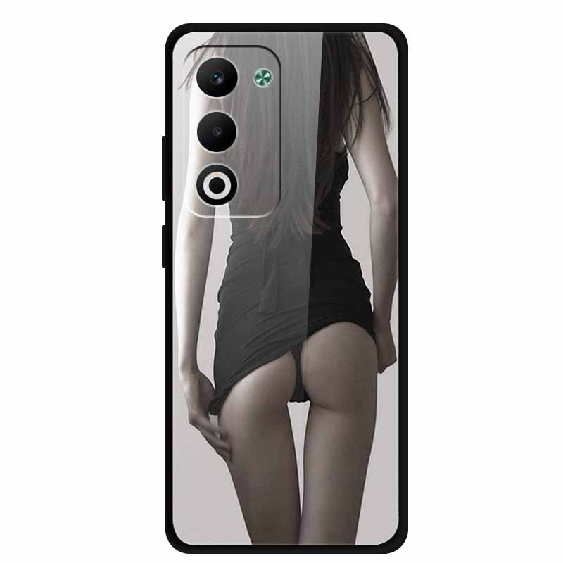 Glass Back Cover For Oppo A5 5G 2025 Phone Case 6.67" Hard Tempered Glass Case For Oppo A5i Pro 4G Case A5iPro Soft Bumper Shell