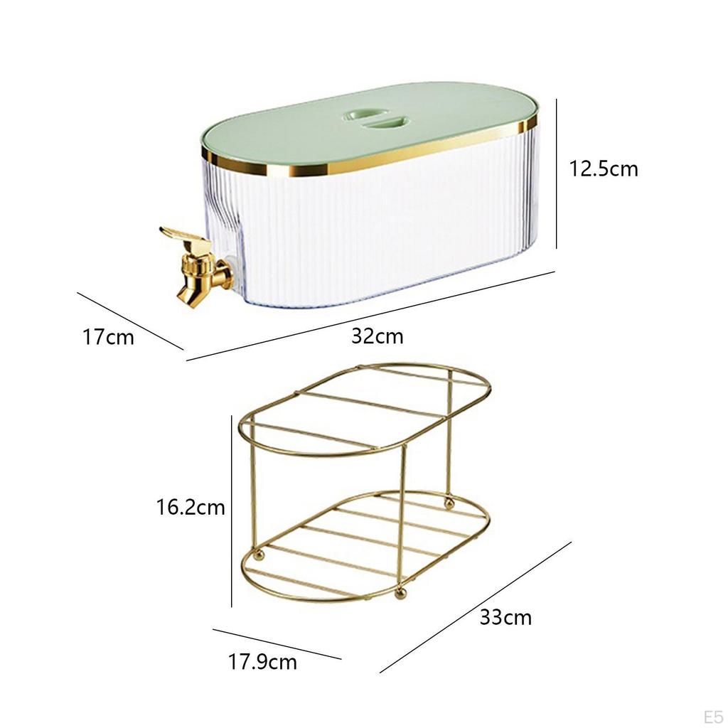 Beverage Dispenser with Spigot, Drink Container, Easy To Clean Sturdy Iced