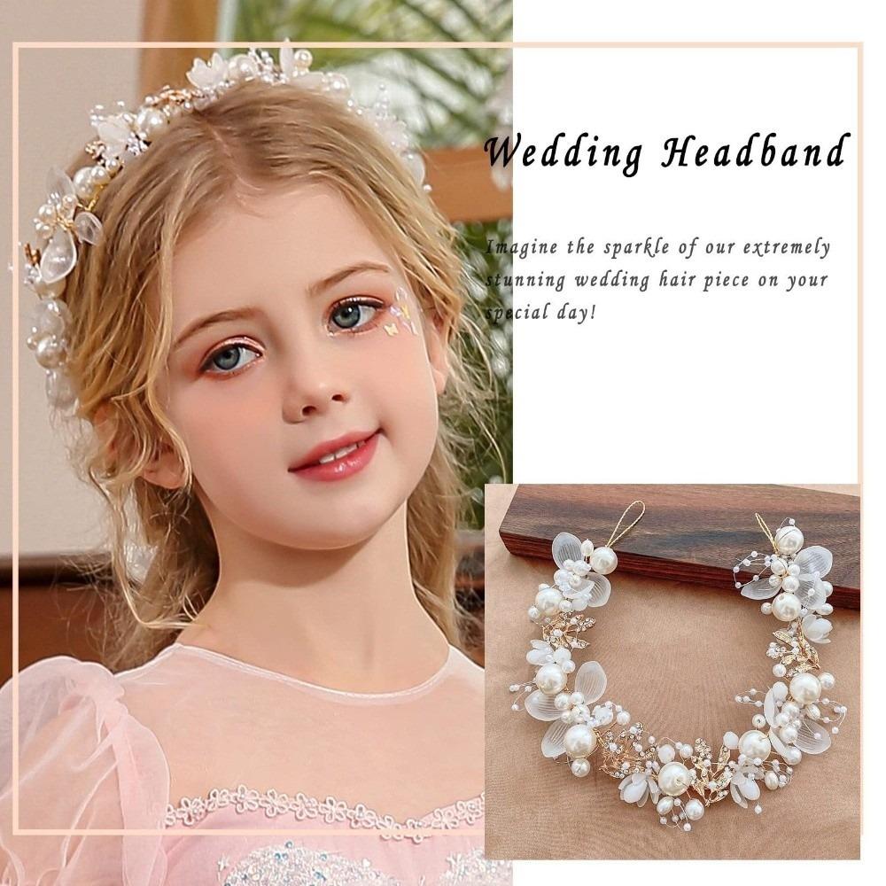 Tiarine Floreali Ghirlanda di Fiori Corona da Fata Fascia Corona Elegante per Ragazze Copricapo per Bambini