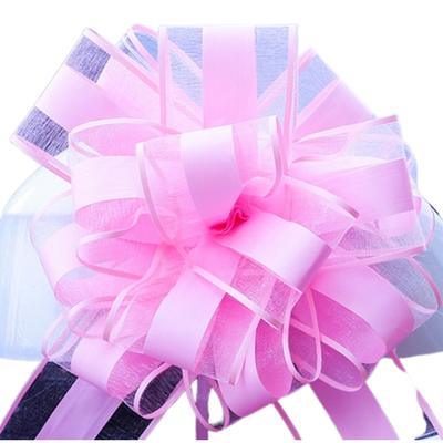 Large Bowknot Decoration Yarn Ribbons Festival Holiday Engagement Presents Box Wedding Car Flower Bouquet Packing Ornament